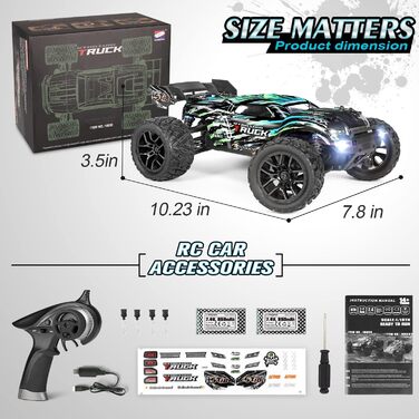 Радіокерований позашляховик HBX 1:18 4WD 36+ км/год Monster Truck RC Truggy Водонепроникний RTR