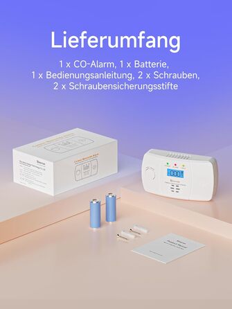 Датчик CO Heimann 722ESY з Wi-Fi, 10 років служби, сумісний з Tuya/SmartLife, EN50291