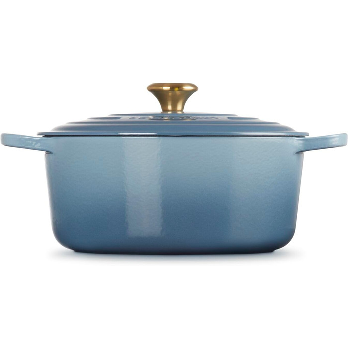Сковорода Le Creuset Signature з чавуну з кришкою, Ø 20 см, 2,4 л, Chambray
