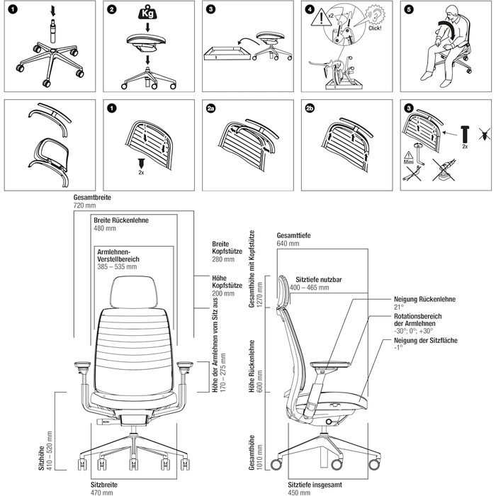 Офісний стілець Steelcase Series 2 з підтримкою спини LiveBack, 4D підлокітники, регульована підголівник, колір Трюфель