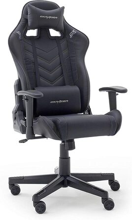 Ігрове крісло Robas Lund DX Racer Sport OK 132, ергономічне крісло керівника з регулюванням висоти (чорний)