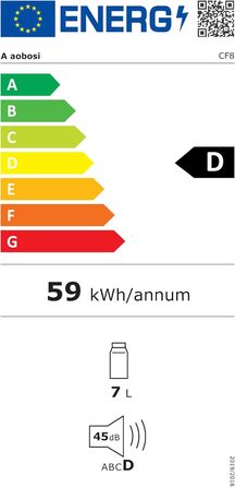 AAOBOSI Компресорна холодильна сумка 15 літрів -15°C~20°C, 12/24V для авто, вантажівки, човна, кемпера та розетки (8л, чорна)