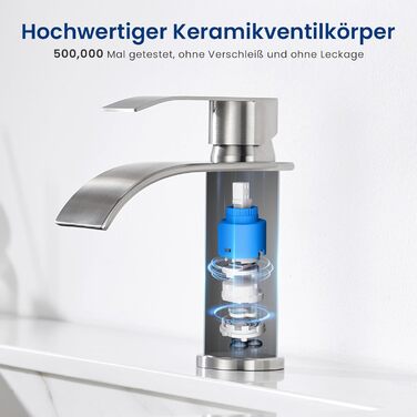 Змішувач для ванної CECIPA, нержавіюча сталь, висота виливу 86 мм, для ванної кімнати