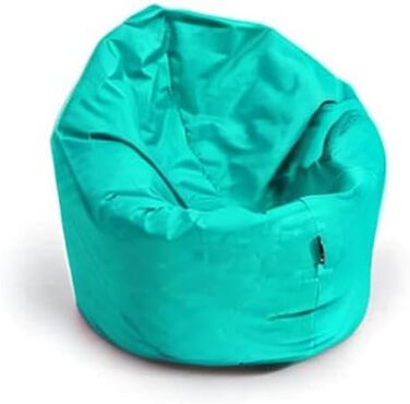 Пуф-мішок BuBiBag 2в1, Ø 85 см, блакитний, для дому та вулиці, водо- та брудовідштовхуючий, для дітей