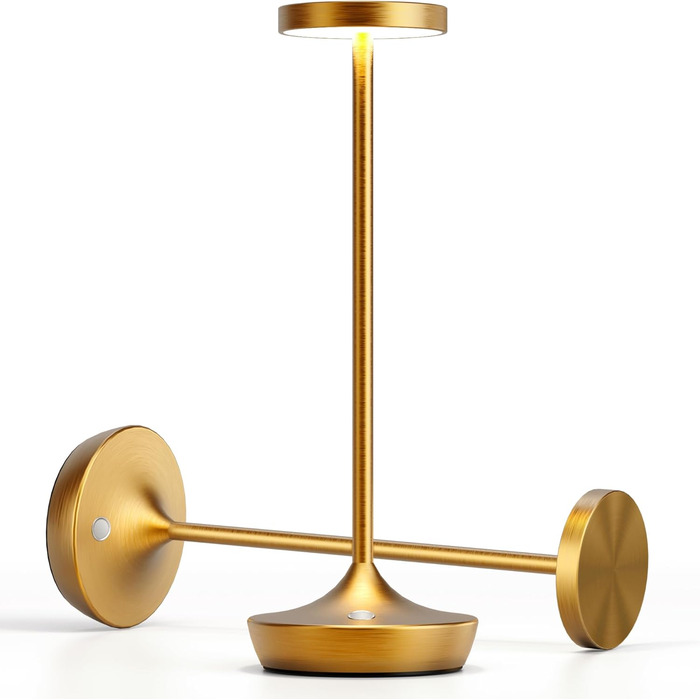 LED настільна лампа бездротова з димуванням, 3 кольори, 6000 mAh, IP54, для дому та кемпінгу (2 шт.)