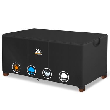 Чохол для садово-патіо меблів Zettum 121x66x45 см, водонепроникний, 600D Oxford PU, захисна накидка для саду та тераси