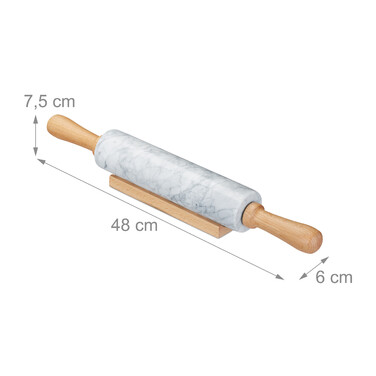 Relaxdays Rolling Pin Marble