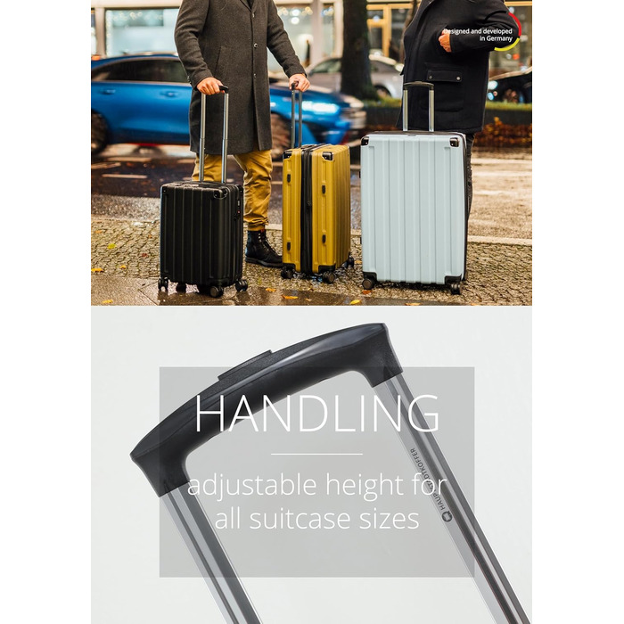 Набір валіз Hauptstadtkoffer Q-Damm (S+L) - 2 шт., TSA, темно-синій колір, Rollkoffer, валіза для подорожей