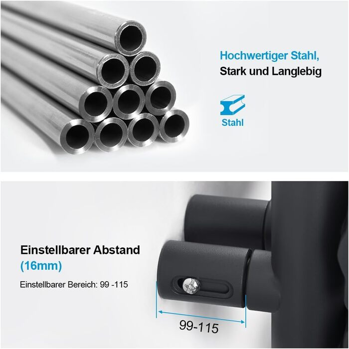 Електричний рушникосушарний радіатор Heilmetz для ванної кімнати, білий, 400x1176 мм, 494W