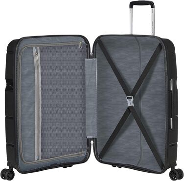 Валіза American Tourister Linex - Spinner M, 66 см, 63 л, чорний (Vivid Black) Чорний (Vivid Black) M (66 см - 63 л)