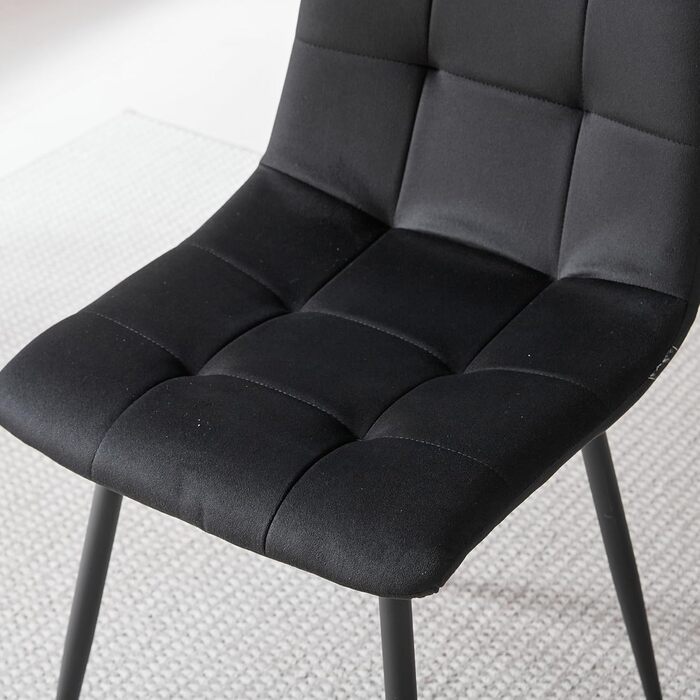 Обідній комплект на 5 персон: круглий стіл 100 см + 4 стільці (голландський флізелін), для кухні, вітальні, балкону, ресторану, офісу (темне дерево + чорний колір)