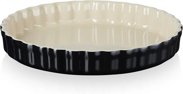 Форма для випічки LE CREUSET, 2.1 л, 28 см, кераміка, чорна, блискуча