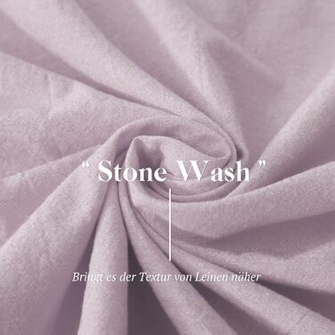 Набір постільної білизни SOULFUL 155x220 з бавовни (2 шт.), з блискавкою, колір пастелевий фіолетовий