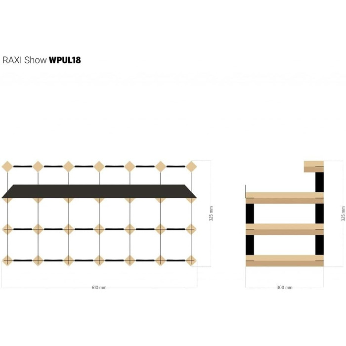 Стильна вітрина для вина RAXI™ Premium на 18 пляшок (дуб, 2 плятки)