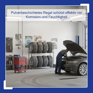 Стеляж для шин Relaxdays на 8 шин