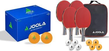 М'ячі для настільного тенісу Joola для тренувань діаметром 40 мм преміум-класу, 120 шт., Помаранчевий комплект з 120 шт., з сіткою для настільного тенісу, Різнокольоровий