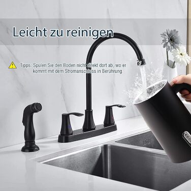 Електричний спінювач молока 4-в-1 – спінювач молока, нагрівач молока з автоматичним відключенням, білий (чорний)