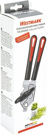 Відкривачка для банок Westmark Zangendosenöffner з відкривачем кришок та пляшок, 22 см, сталь/пластик, Gallant Super, чорний/червоний, 29412260