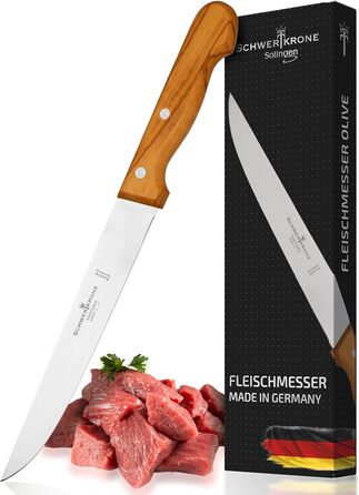 Ніж кухарський Schwertkrone з ручкою з горіхового дерева, 20 см (Made in Germany)