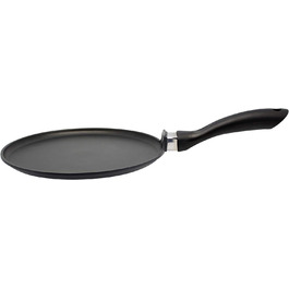 Сковорода для млинців ELO Ø 28 см ALUCAST, з антипригарним покриттям, для всіх типів варильних поверхонь, можна мити в посудомийній машині, чорна Alucast 28 см x 1,6 см