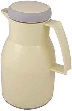 Термос Wash Thermoskanne 1L з подвійними стінками, 6 годин, підтримує гарячі та холодні напої, щільний кришка, придатний для миття в посудомийній машині, бежевий