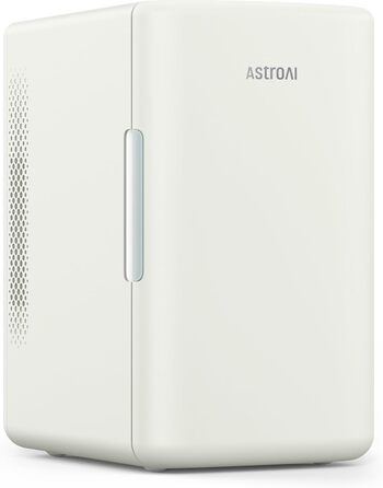 AstroAI Міні холодильник 2-в-1, 6 літрів, з функцією охолодження та підігріву, 12V/220V, для авто, офісу та гуртожитку (Бежевий)