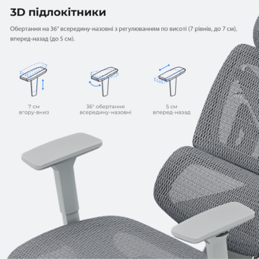 Крісло ігрове Anda Seat X-Air Mega Size XL Mesh Gray