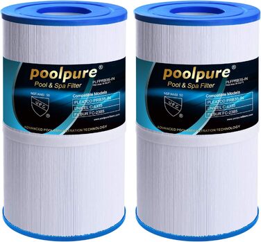 POOLPURE робот-пилосос для басейну, подвійний мотор, подвійний Hall-датчик, LED-дисплей, автоматичне паркування, водонепроникний IPX8, бездротовий, 35 дюймів, 2 шт.
