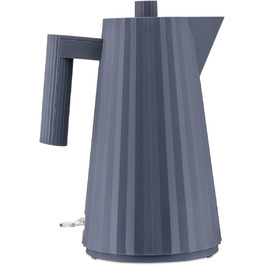 Електричний чайник Alessi Plissé MDL06 G, 1.7 л, сірий, 2400W, з європейським штекером