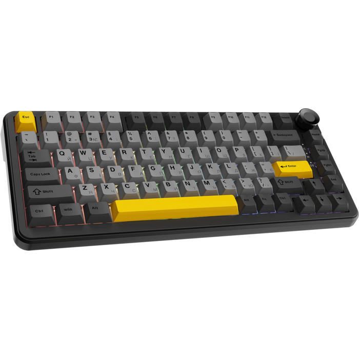 Клавіатура механічна бездротова Ajazz AK820 MAX PLUS Daydream Switch RGB Wireless/BT/USB Black