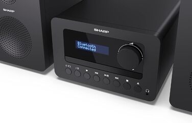 Компактна система SHARP XLB520D (40 Вт, DAB/FM, Bluetooth), чорна