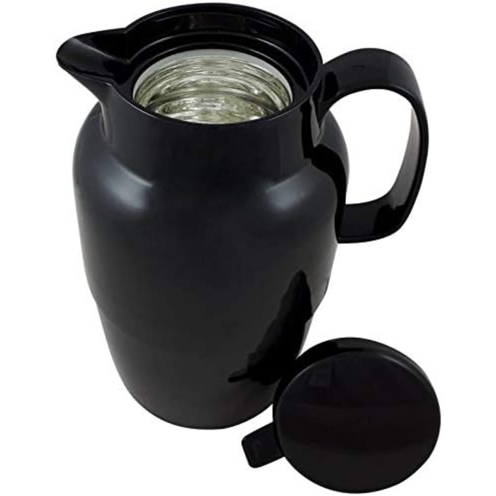 Термос Helios Mondo Push з нержавіючої сталі, 1,3 л, білий, з кнопкою відкривання