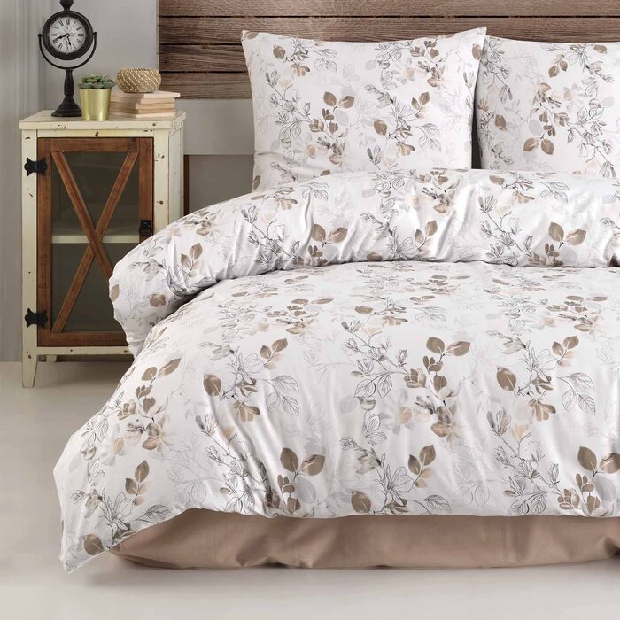 Комплект постільної білизни Buymax® 200x220 з 100% бавовни (3-х частинний): простирадло, наволочки 80x80 см, ковдра 200x220 см. Сертифікат ÖKO-TEX