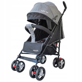 Дитячий прогулянковий візок-толкач Baby-Coo, чорно-сірий