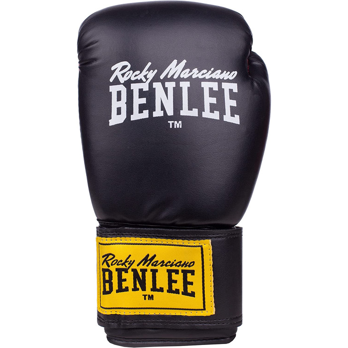 Боксерські рукавички Benlee зі штучної шкіри Rodney Black / Red на 14 унцій одномісні