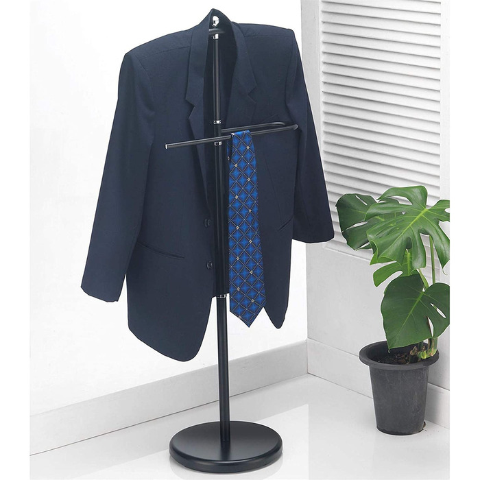 Чоловічий органайзер для одягу CARO-Möbel JÖRG з вішалкою для штанів (чорний)