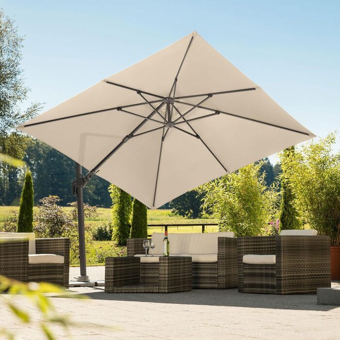 Парасолька від сонця Schneider RHODOS TWIST, 300 x 300 см, антрацит, модель 2024