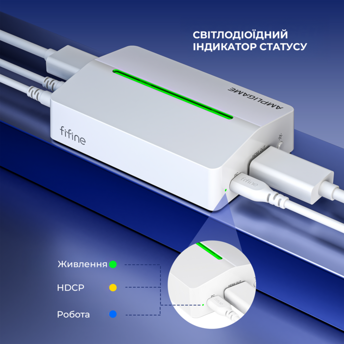 Пристрій захоплення відео Fifine V3W Game collection card