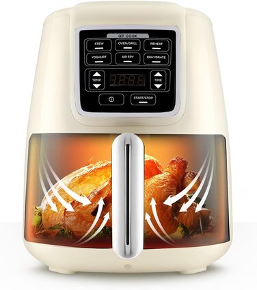 Мультипіч Karaca Air Cook XL 2 в 1, що говорить, культові бежеві страви на грилі, технологія з меншим вмістом жиру, страви на грилі, а також соковиті