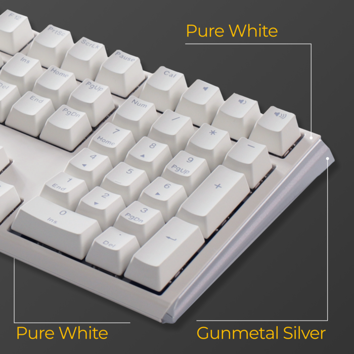 Механічна клавіатура Ducky One 3 Cherry MX Red RGB White UA