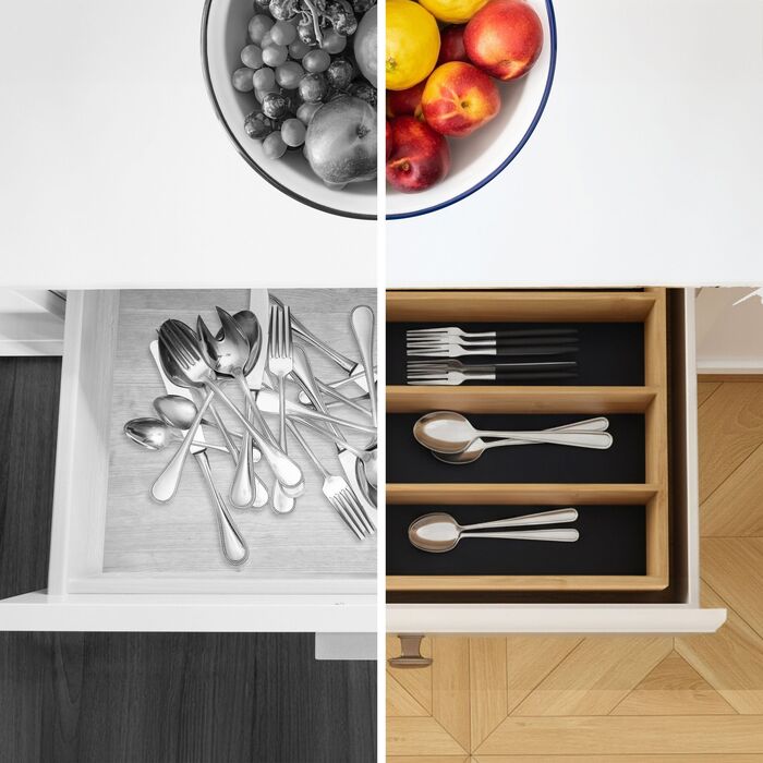 Скринька для столових приборів Relaxdays з бамбука