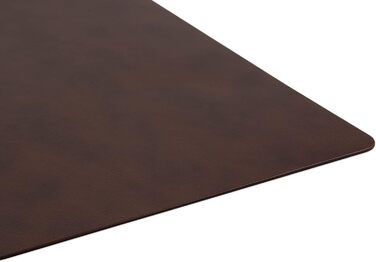 Набори серветок на стіл, 4 шт. – екологічні, стабільні та неслизькі – з високоякісної переробленої шкіри, Made in Germany (Темно-коричневі)