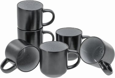 Набір посуду 18шт Набір тарілок з керамограніту (6шт Набір кавових кухлів, іній), 21551, серія Nordic Fjord