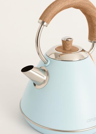 Електричний чайник /Швидке кип'ятіння, автоматичне вимкнення та захист від википання (Синій, 1 л)