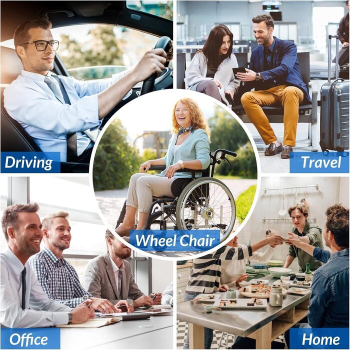 Ортопедична гелева подушка на стілець для офісу та авто, протиковзаюча та дихаюча, чорна (47x44x4 см)