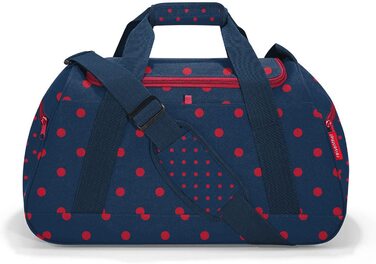 Дорожня сумка в горошок Mixed dots red-динамічна і сучасна спортивна / Дорожня сумка з водовідштовхувального матеріалу, функціональна, з