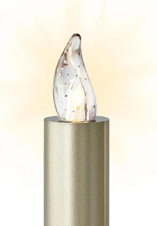 LED-іграшки для ялинки Lumix® Superlight Mini Metallic, комплект 12 шт. з IR-пультом, Cashmere