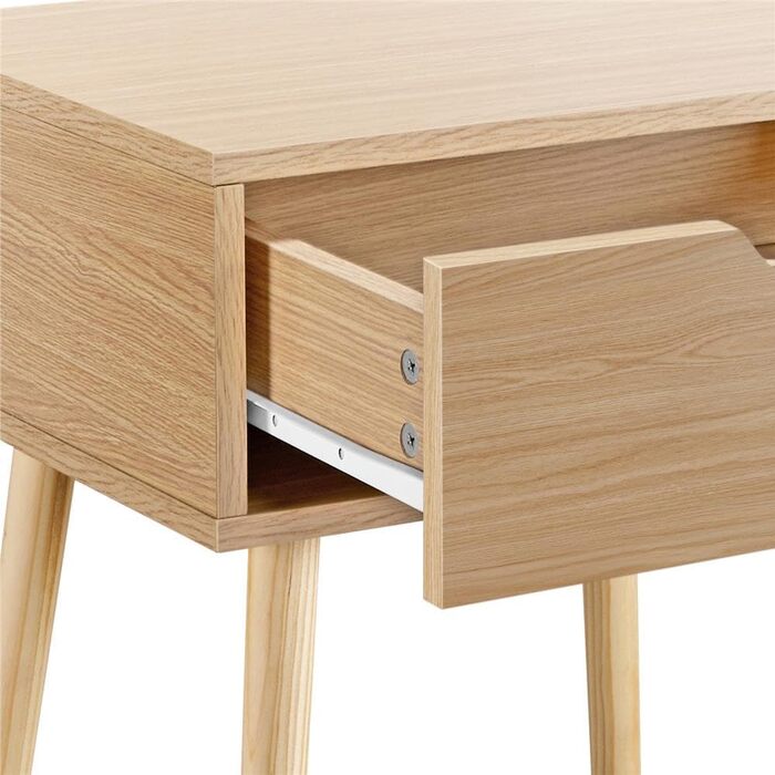 Приліжкові тумбочки Yaheetech (2 шт) з ящиком, світло-коричневий дуб