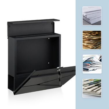 Скріпка Relaxdays з відсіком для газет