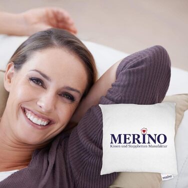 Подушка для ліжок Merino 50 x 50 см Подушка Диванні подушки Наповнювач із застібкою-блискавкою (70x70, 2)